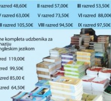 Udžbenici u knjižarama – od 48 do 119 eura