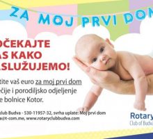 Za Dječje i porodiljsko odjeljenje Opšte bolnice Kotor 170 hiljada eura donacija