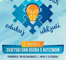 U nedjelju na Trgu u Podgorici obilježavanje Svjetskog dana osoba sa autizmom