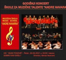 Sjutra u Podgorici godišnji koncert muzičke škole “Andre Navarra”