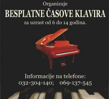 Besplatni časovi klavira od ponedjeljka u Kotoru