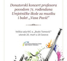 Sjutra donatorski koncert za školu “Vasa Pavić” iz Podgorice
