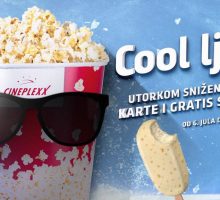 Utorkom snižene cijene i gratis sladoled u Cineplexxu