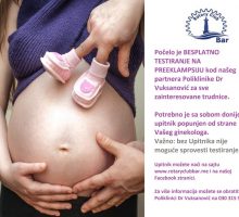 Rotary klub Bar obezbijedio besplatne testove na preeklampsiju za trudnice