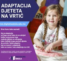 Edukativni kurs za roditelje o adaptaciji djece na vrtić
