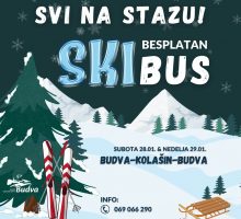 Ski busom ovog vikenda od Budve do Kolašina
