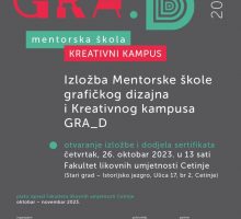 Izložba Mentorske škole grafičkog dizajna i Kreativnog kampusa – GRA_D