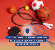 Opština Bar donirala sredstva školama za nabavku sportskih rekvizita