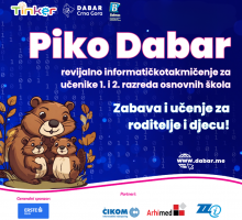 Prijavite djecu za Piko Dabar – revijalno informatičko takmičenje za najmlađe đake