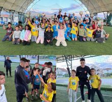 Djeca se družila i igrala fudbal sa mladim crnogorskim reprezentativcima
